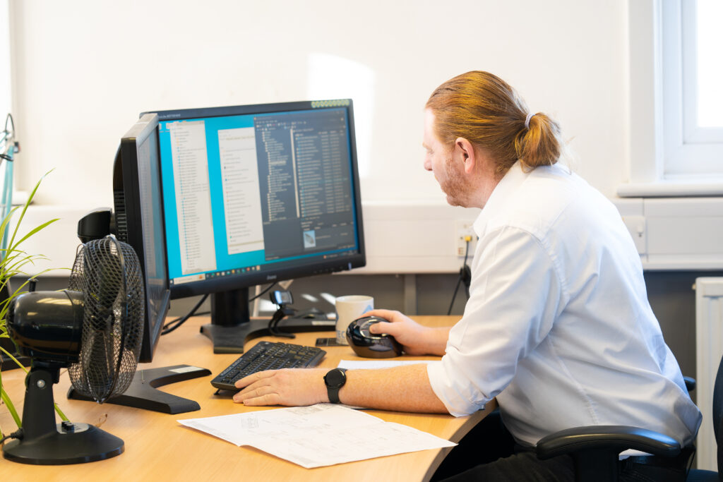 The MedTec team working on a new design engineering project